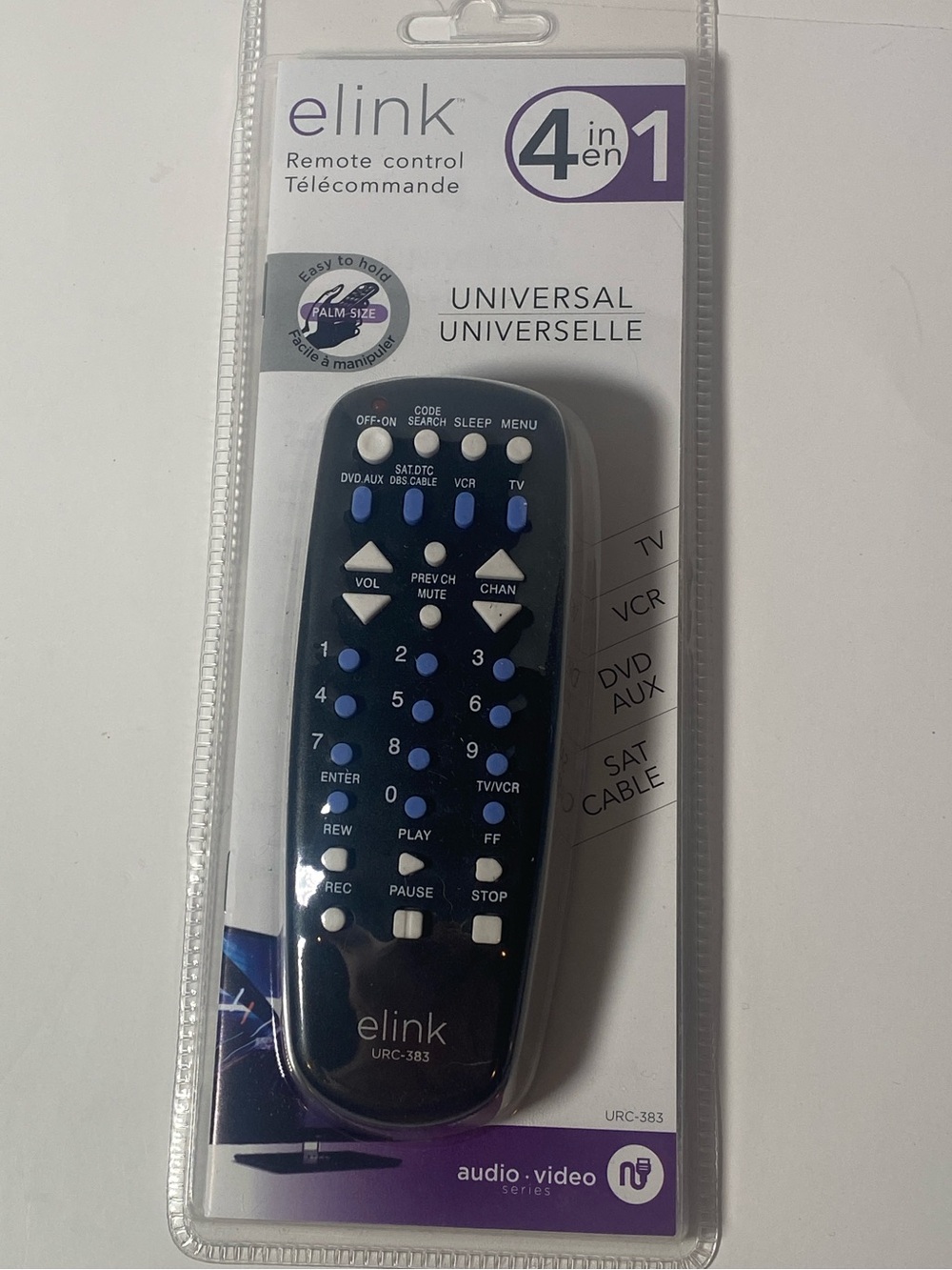 Universal 4 In 1 TV Remote Control Elink   New